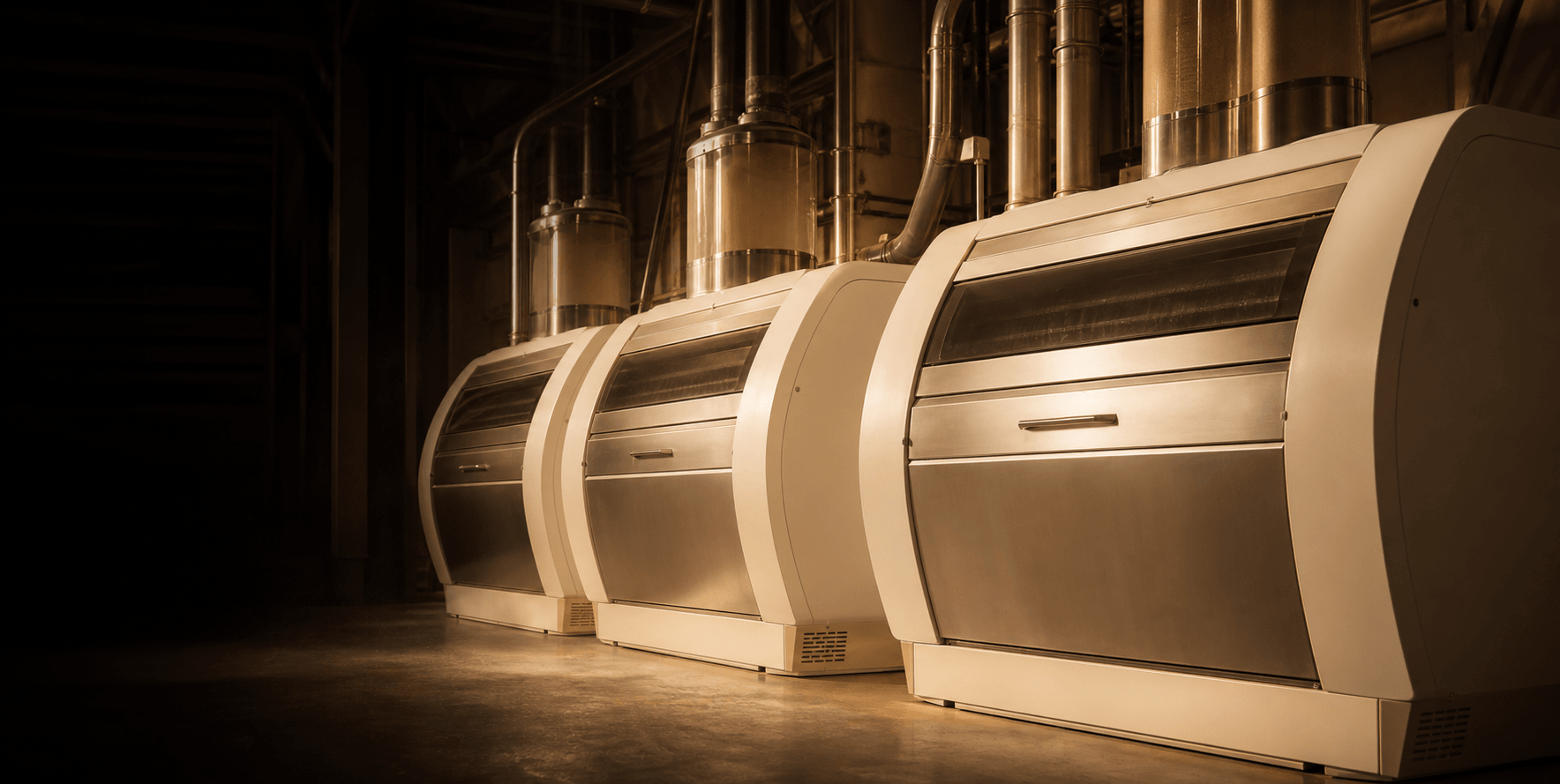Bühler roller mill bodies inside the mill